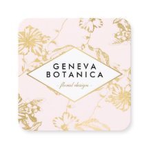 ヴィンテージ金ゴールドフローラルパターンonピンクデザイナー