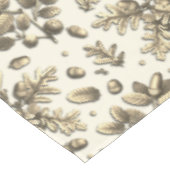 ヴィンテージ金ゴールドブラウンオーク離れズアコランズオンベージュ テーブルクロス (アングル)