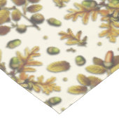 ヴィンテージ金ゴールドブラウンオーク離れズアコランズオンベージュ テーブルクロス (アングル)