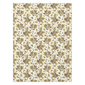 ヴィンテージ金ゴールドブラウンオーク離れズアコランズオンベージュ テーブルクロス (正面)