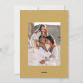 ヴィンテージ金ゴールドボウメリークリスマス2写真 シーズンカード (裏面)