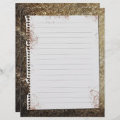 ヴィンテージ金ゴールドレシピ挿入 (正面/裏面)