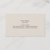 ヴィンテージ金ゴールド交差鍵 名刺 (裏面)