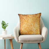 ヴィンテージ金ゴールド唐草枕 クッション (椅子)