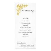 ヴィンテージ金ゴールド式計画 ラックカード (裏面)