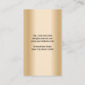 ヴィンテージ金ゴールド撮影カメラ撮影 名刺 (裏面)