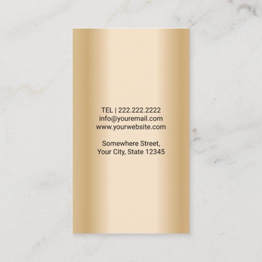 ヴィンテージ金ゴールド撮影カメラ撮影 名刺 (裏面)