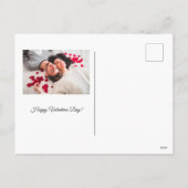 ヴィンテージ金ゴールド樹林冬の鳥 シーズンポストカード (裏面)