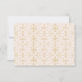 ヴィンテージ金ゴールド渦サンキューカード |色の編集 サンキューカード (裏面)