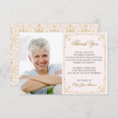 ヴィンテージ金ゴールド渦サンキューカード |色の編集 サンキューカード (正面/裏面)