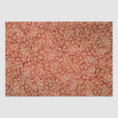 ヴィンテージ金ゴールド渦巻きパタエレガントーン赤クリスマス 薄葉紙 (正面)