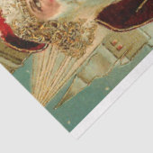 ヴィンテージ金ゴールド父クリスマスと子ども 薄葉紙 (詳細)