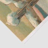 ヴィンテージ金ゴールド父クリスマスin雪 薄葉紙 (詳細)