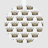 ヴィンテージ金ゴールド王冠メモリアル名年記念 オーナメント (裏面)