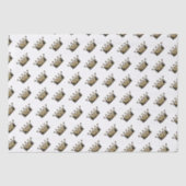 ヴィンテージ金ゴールド王室のクラウンパターンシックおもしろい 薄葉紙 (正面)