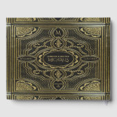 ヴィンテージ金ゴールド王室のルックゲストブック ゲストブック (裏面)