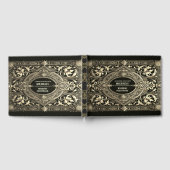 ヴィンテージ金ゴールド王室のルックゲストブック ゲストブック (全面)