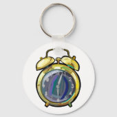 ヴィンテージ金ゴールド目覚まし時計レトロ時計 キーホルダー (裏面)