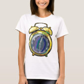 ヴィンテージ金ゴールド目覚まし時計レトロ時計 Tシャツ (正面)