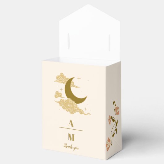 ヴィンテージ金ゴールド神秘結婚植物薬 フェイバーボックス (オープン)