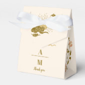 ヴィンテージ金ゴールド神秘結婚植物薬 フェイバーボックス (正面サイド)