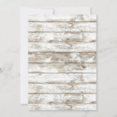 ヴィンテージ金ゴールド素朴いかりウッドブライダルシャワー 招待状 (裏面)