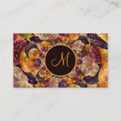 ヴィンテージ金ゴールド紫ブラックバルーンイベントプランナー 名刺 (正面)