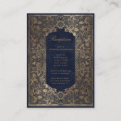 ヴィンテージ金ゴールド装飾披露宴エンクロージャカード エンクロージャーカード (正面)