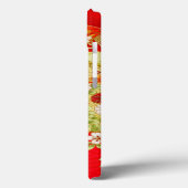 ヴィンテージ金ゴールド赤日本の白フローラ Case-Mate iPhoneケース (裏面 / 左)