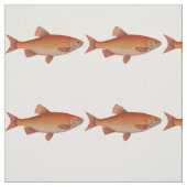 ヴィンテージ金ゴールド魚 ファブリック (見本)