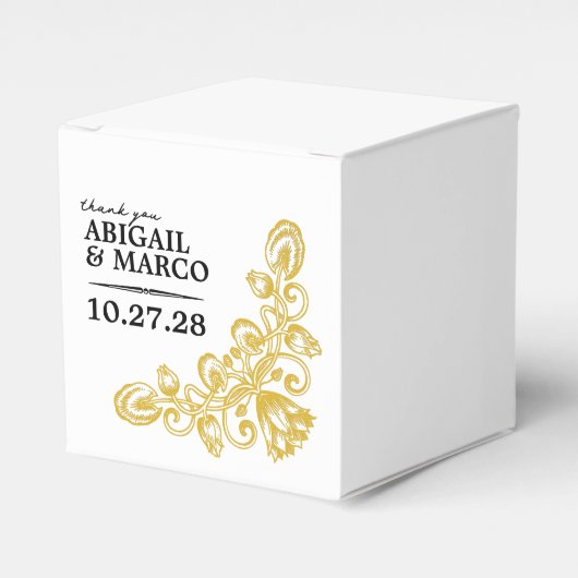 ヴィンテージ金ゴールド2x2優先ボックス フェイバーボックス (正面サイド)