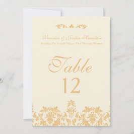 ヴィンテージ金ゴールド、アンティークテーブルカード 招待状