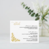 ヴィンテージ金ゴールド エンクロージャーカード (スタンド正面)