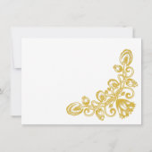 ヴィンテージ金ゴールド セーブザデート (裏面)