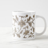 ヴィンテージ金ゴールドChinoiserieフローラ ジャンボコーヒーマグカップ (右)