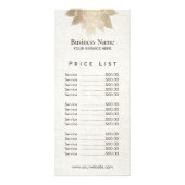 ヴィンテージ金ゴールドLotus価格表 ラックカード (正面)