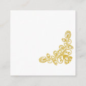 ヴィンテージ金ゴールドQRコード エンクロージャーカード (裏面)