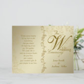 ヴィンテージ金婚式プログラム (スタンド正面)