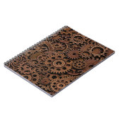 ヴィンテージ金属黄銅ギア ノートブック (左側)