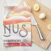 ヴィンテージ金星旅行 キッチンタオル (四つ折り)