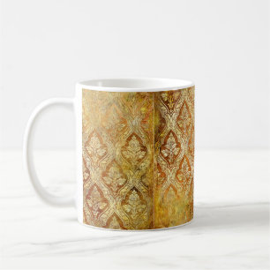 ヴィンテージ金色のみすぼらしい背景 コーヒーマグカップ