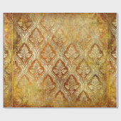 ヴィンテージ金色のみすぼらしい背景 ラッピングペーパー (フラット)