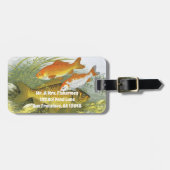 ヴィンテージ金魚コイ魚、海洋水中競技海生活 ラゲッジタグ (正面横)