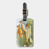 ヴィンテージ金魚コイ魚、海洋水中競技海生活 ラゲッジタグ (正面縦)