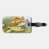 ヴィンテージ金魚コイ魚、海洋水中競技海生活 ラゲッジタグ (裏面横)