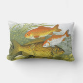 ヴィンテージ金魚コイ魚、海洋水中競技海生活 ランバークッション (正面)