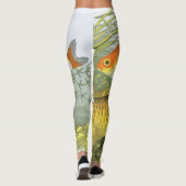 ヴィンテージ金魚コイ魚、海洋水中競技海生活 レギンス (裏面)