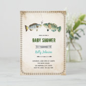 ヴィンテージ釣りシャワー誕生日 招待状 (スタンド正面)