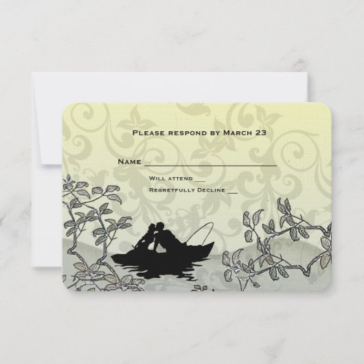 ヴィンテージ釣り好きツリー ブルー イエロー RSVP (正面)