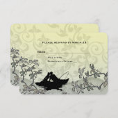 ヴィンテージ釣り好きツリー ブルー イエロー RSVP (正面/裏面)